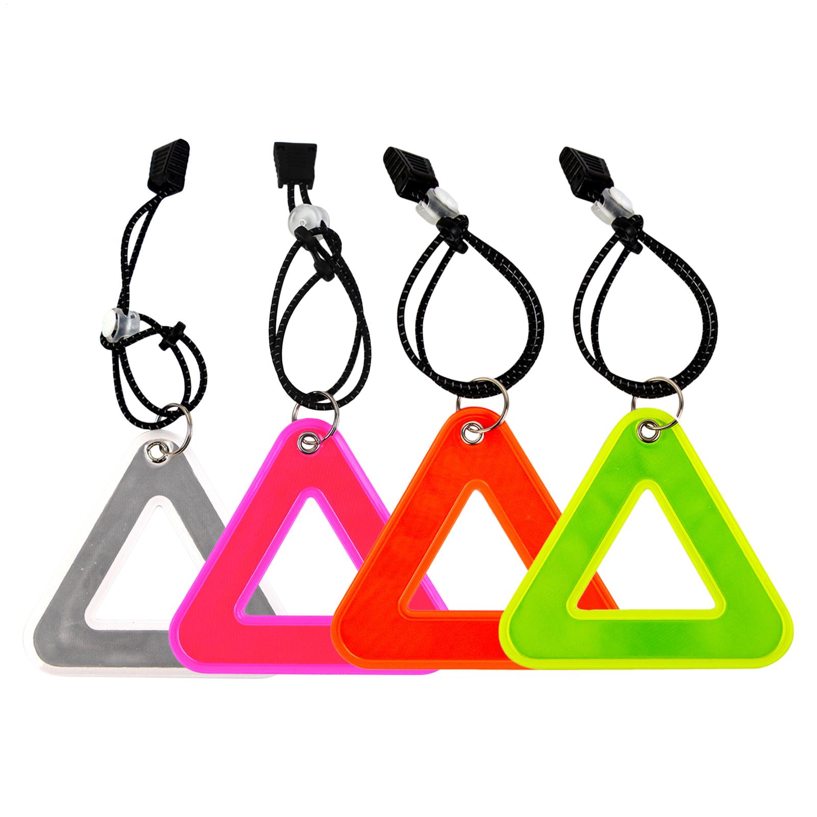 Running Gear Satisfy - Refletor de Segurança Triangular para Bicicleta,