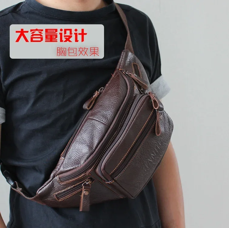 Bolsa de cintura de couro genu - Running Zwift avaliação e preço